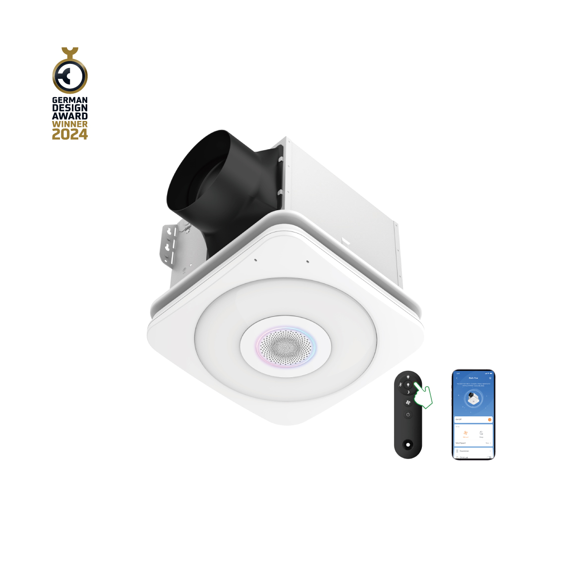 Smart Bath Fan with Alexa Built-in 