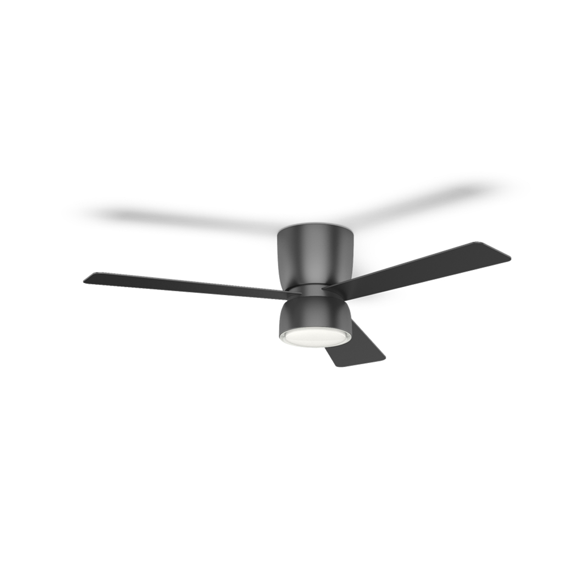 Matte Black Integrated LED Indoor with Remote